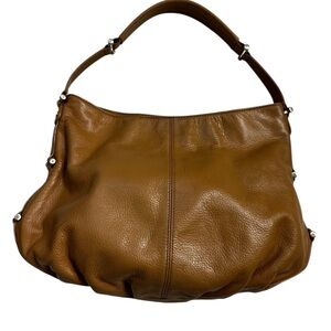 Liz Claiborne Tan 💯 Leather Hobo Bag